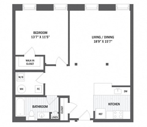Floor plan at Jack Flats by Windsor, Massachusetts, 02176